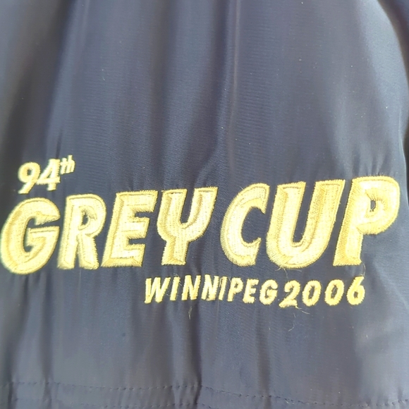 94TH CFL GREY CUP 2006 WINNIPEG MENS Reebok NAVY COAT - Picture 3 of 6